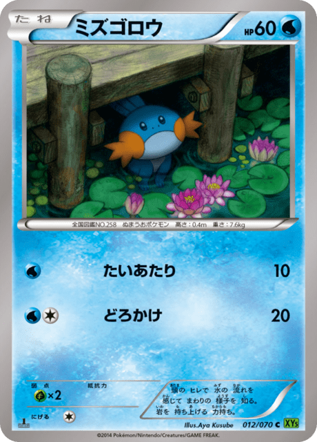 Mudkip – Japanische Pokémon-Karte aus Tidal Storm
