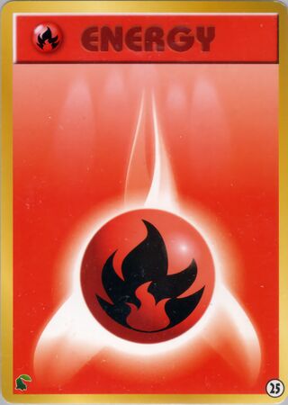 Fire Energy – Japanische Pokémon-Karte aus Intro Pack Neo (Chikorita)