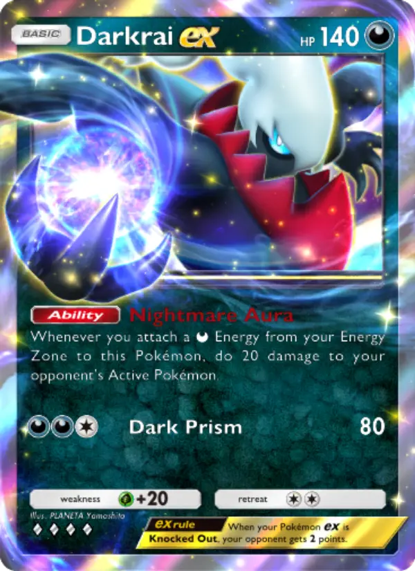 Darkrai ex – Pokémon Pocket Karte aus Space-Time Smackdown