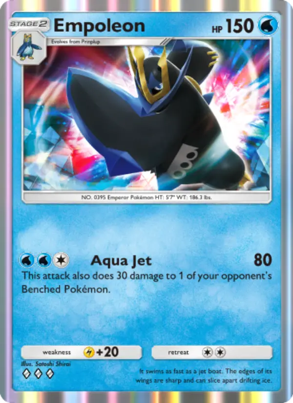 Empoleon – Pokémon Pocket Karte aus Space-Time Smackdown