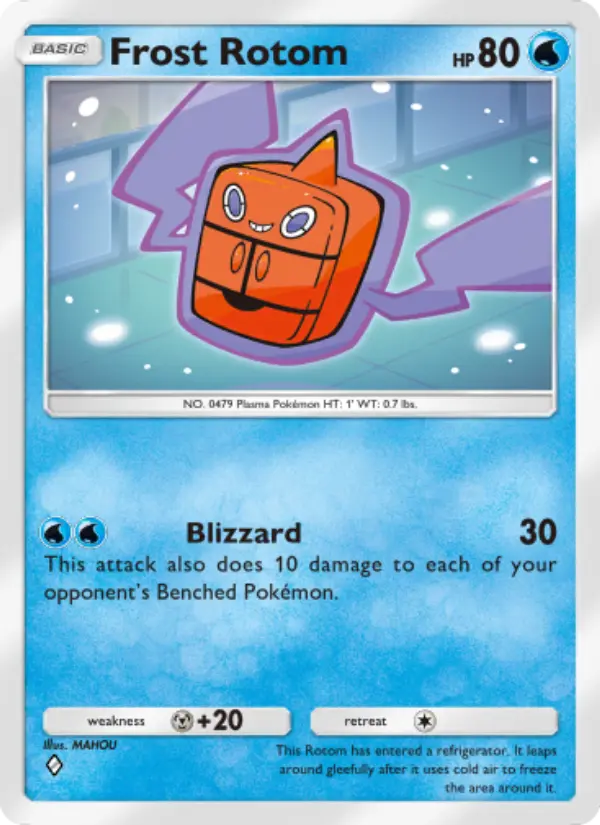 Frost Rotom – Pokémon Pocket Karte aus Space-Time Smackdown