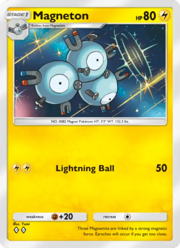 Magneton – Pokémon Pocket Karte aus Space-Time Smackdown