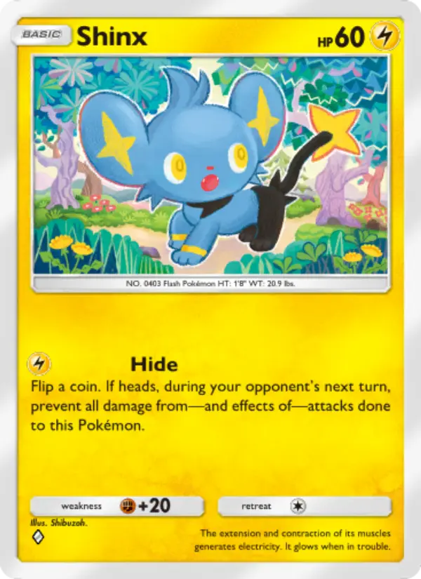 Shinx – Pokémon Pocket Karte aus Space-Time Smackdown