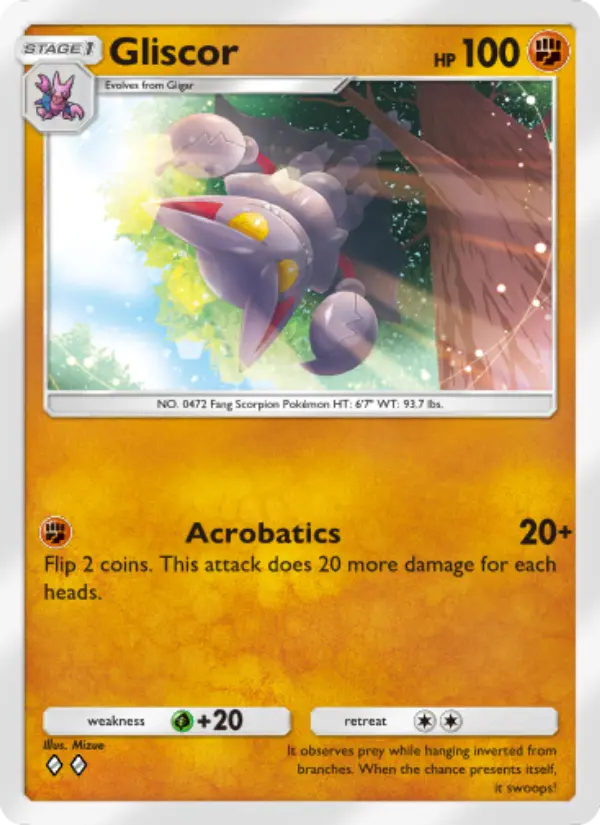 Gliscor – Pokémon Pocket Karte aus Space-Time Smackdown