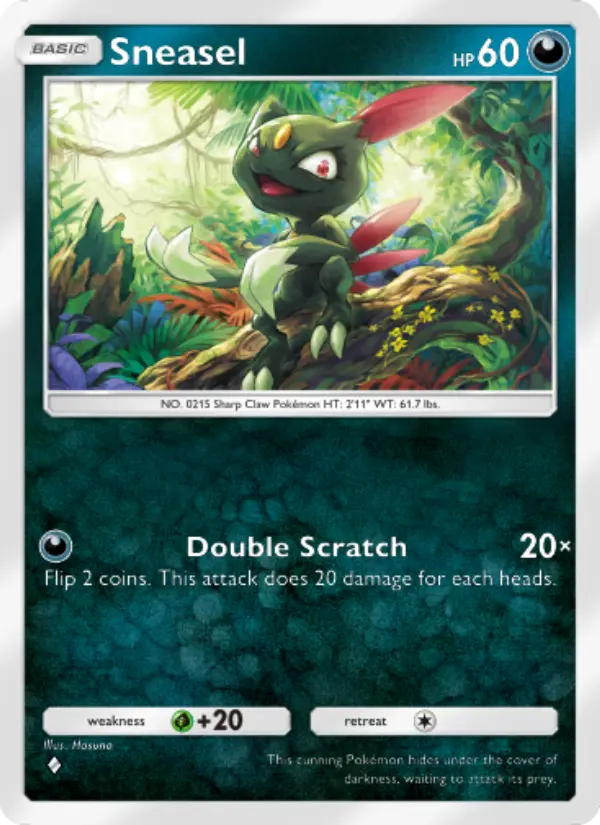 Sneasel – Pokémon Pocket Karte aus Space-Time Smackdown