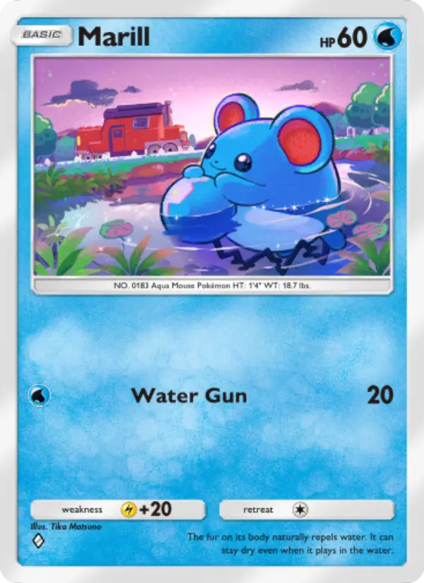 Marill – Pokémon Pocket Karte aus Triumphant Light