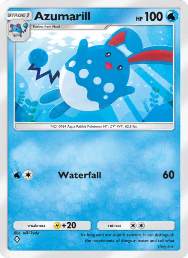 Azumarill – Pokémon Pocket Karte aus Triumphant Light