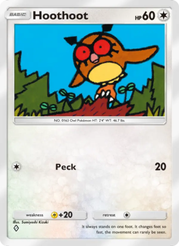 Hoothoot – Pokémon Pocket Karte aus Triumphant Light