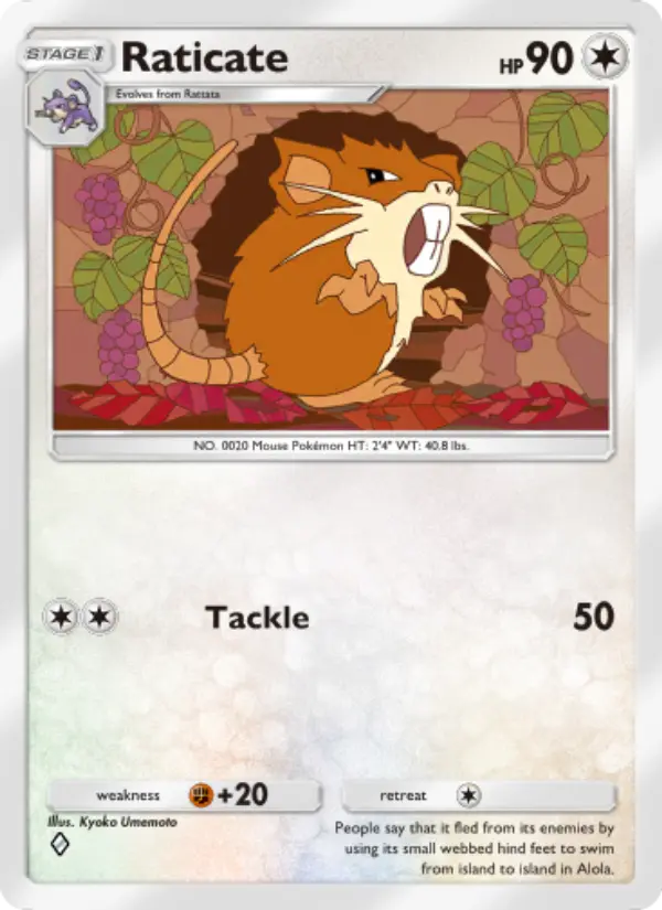 Raticate – Pokémon Pocket Karte aus Shining Revelry