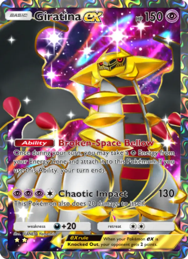 Giratina ex – Pokémon Pocket Karte aus Shining Revelry