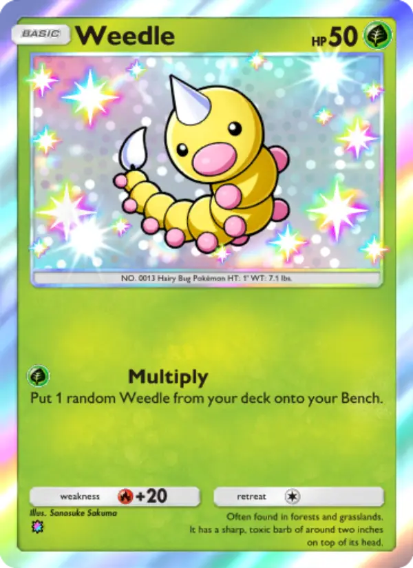 Weedle – Pokémon Pocket Karte aus Shining Revelry