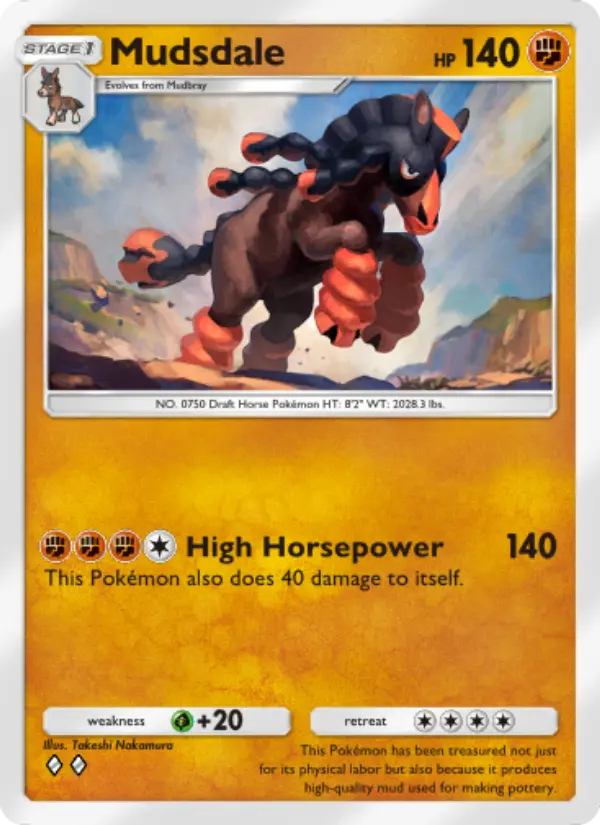 Mudsdale – Pokémon Pocket Karte aus Celestial Guardians