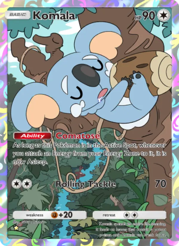 Komala – Pokémon Pocket Karte aus Celestial Guardians
