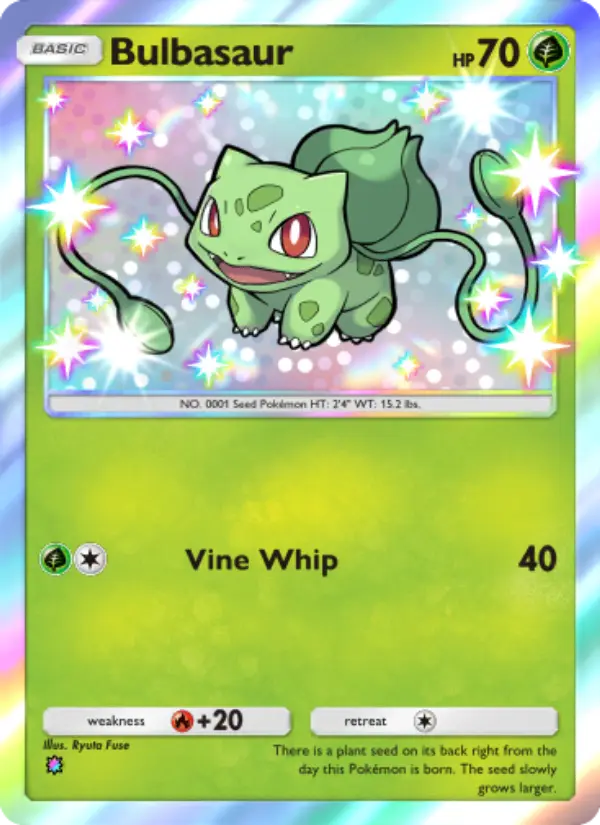 Bulbasaur – Pokémon Pocket Karte aus Celestial Guardians