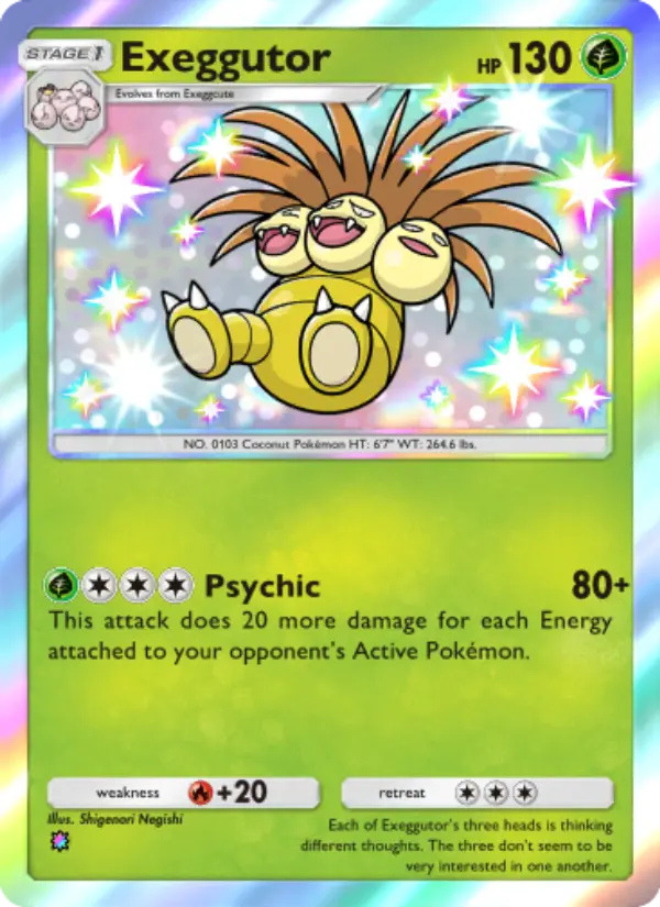 Exeggutor – Pokémon Pocket Karte aus Celestial Guardians