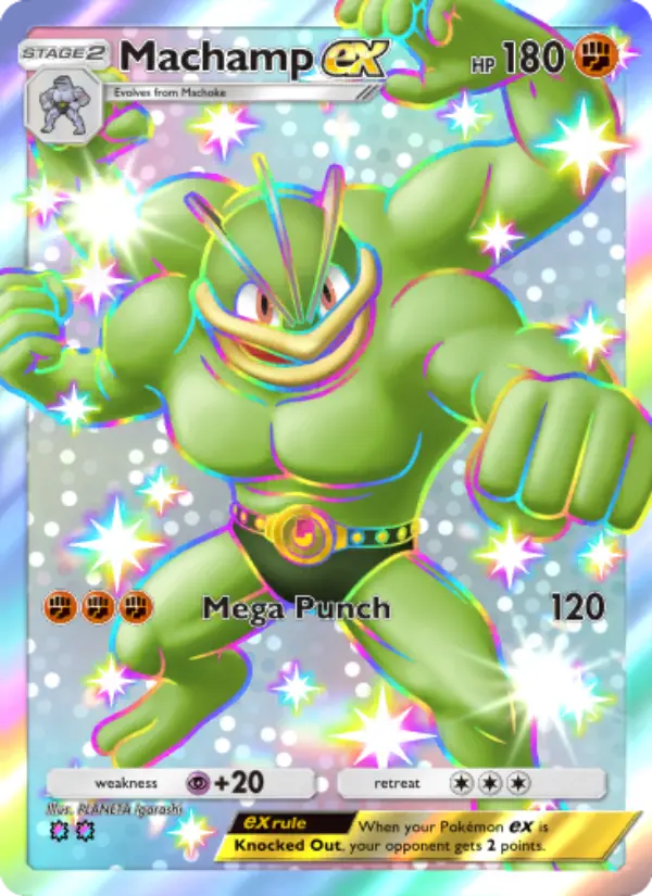 Machamp ex – Pokémon Pocket Karte aus Celestial Guardians
