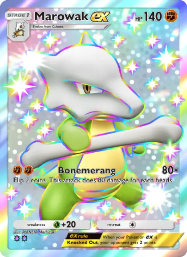 Marowak ex – Pokémon Pocket Karte aus Celestial Guardians