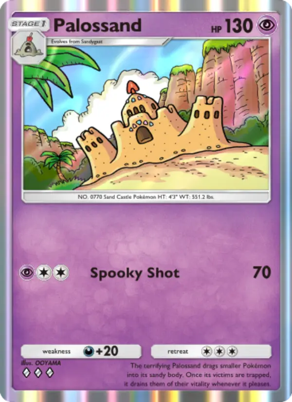 Palossand – Pokémon Pocket Karte aus Celestial Guardians