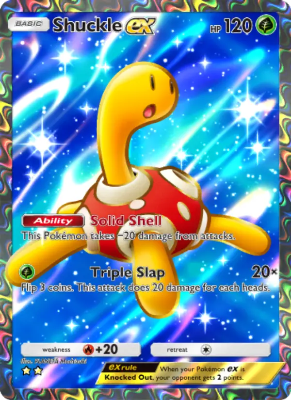 Shuckle ex – Pokémon Pocket Karte aus Wisdom of Sea and Sky