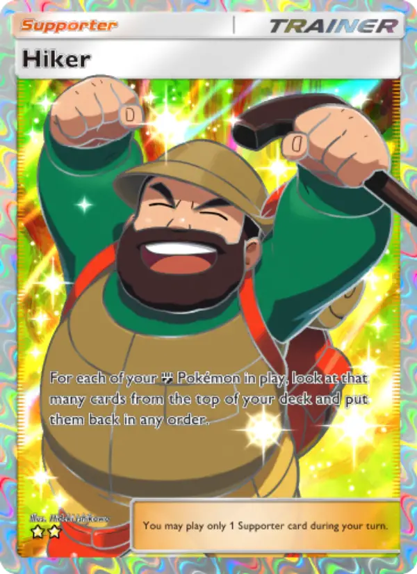 Hiker – Pokémon Pocket Karte aus Wisdom of Sea and Sky
