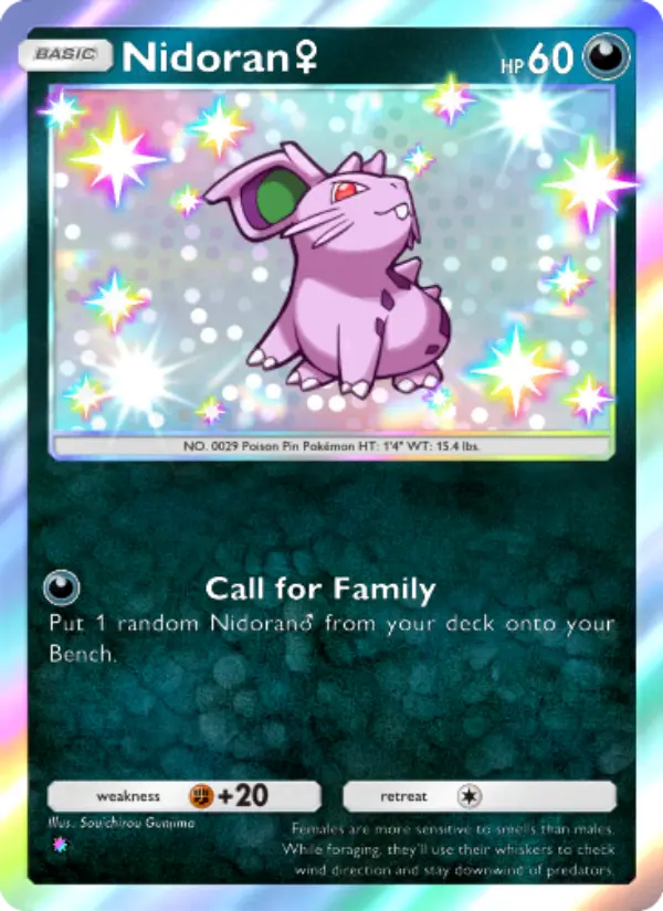Nidoranâ™€ – Pokémon Pocket Karte aus Wisdom of Sea and Sky