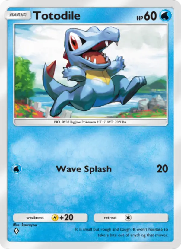 Totodile – Pokémon Pocket Karte aus Wisdom of Sea and Sky