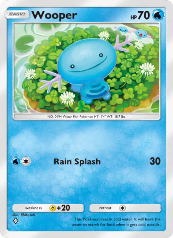 Wooper – Pokémon Pocket Karte aus Wisdom of Sea and Sky