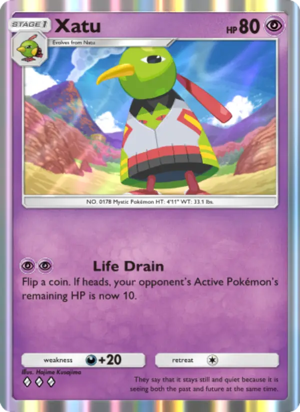 Xatu – Pokémon Pocket Karte aus Wisdom of Sea and Sky
