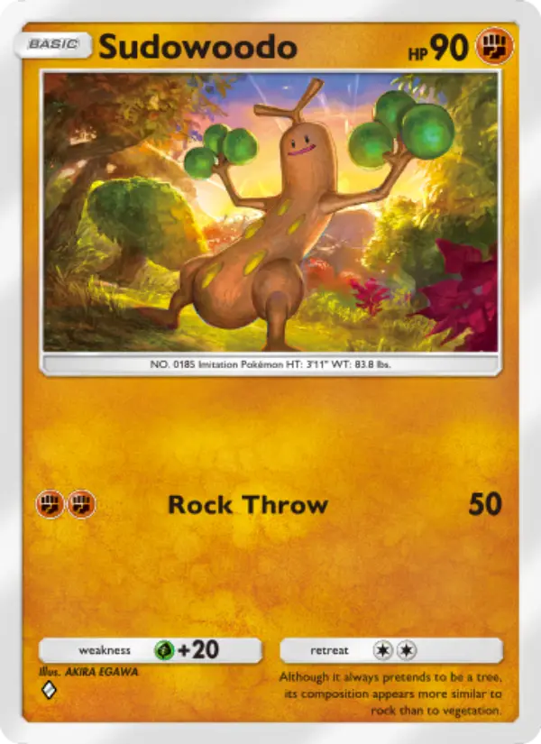 Sudowoodo – Pokémon Pocket Karte aus Wisdom of Sea and Sky