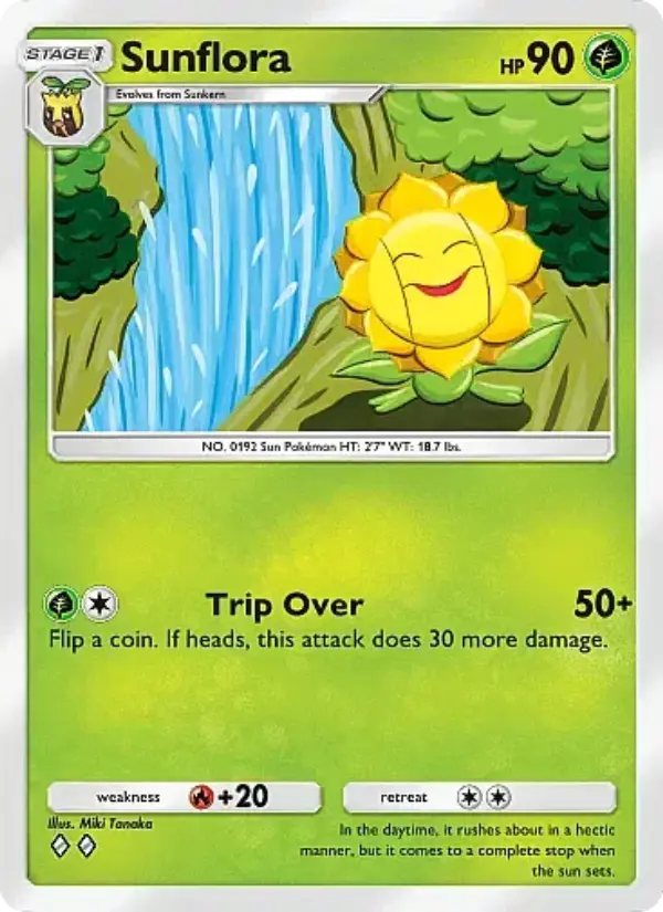 Sunflora – Pokémon Pocket Karte aus Secluded Springs