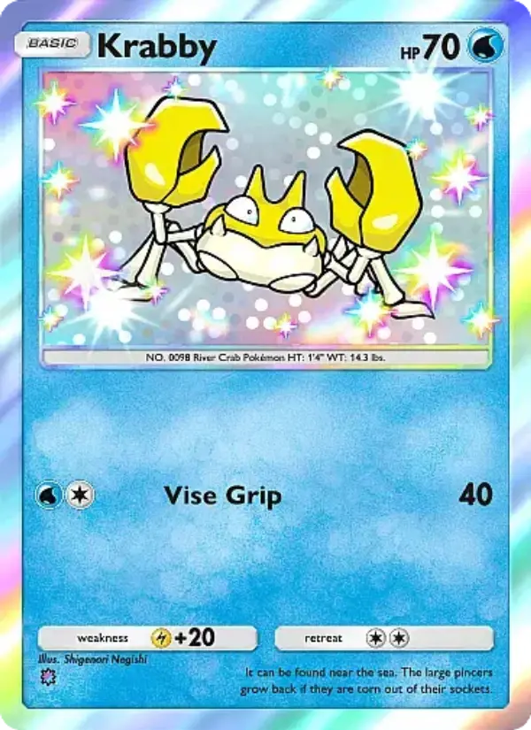 Krabby – Pokémon Pocket Karte aus Secluded Springs