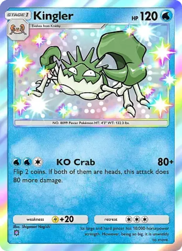 Kingler – Pokémon Pocket Karte aus Secluded Springs