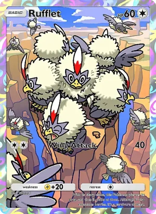 Rufflet – Pokémon Pocket Karte aus Mega Rising