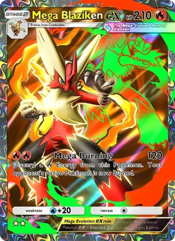 Mega Blaziken ex – Pokémon Pocket Karte aus Mega Rising