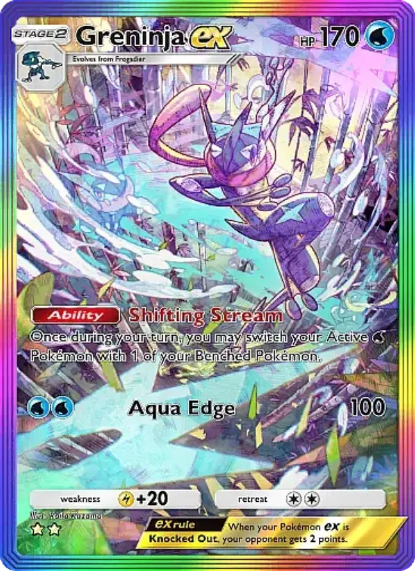 Greninja ex – Pokémon Pocket Karte aus Mega Rising