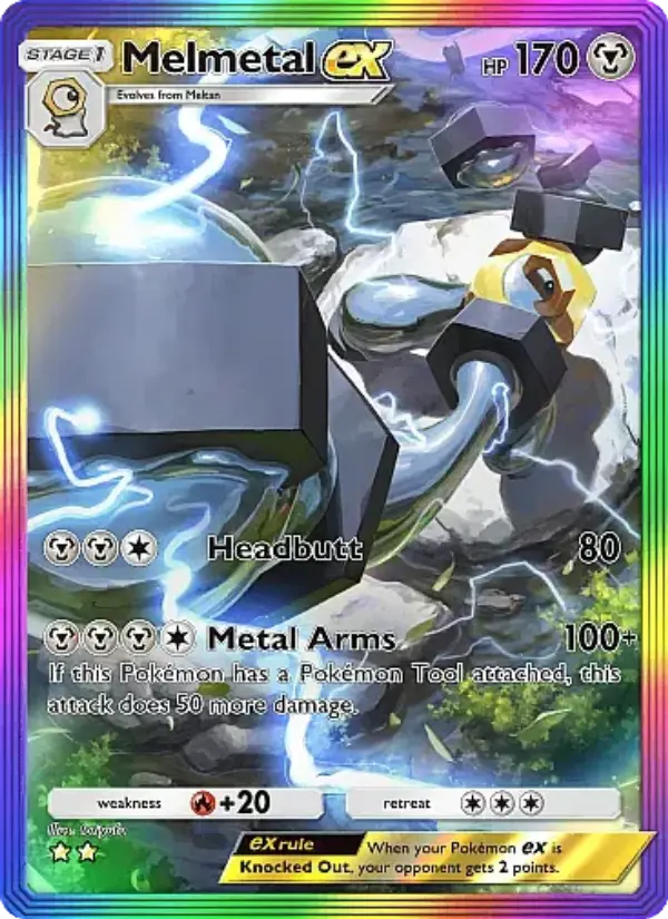 Melmetal ex – Pokémon Pocket Karte aus Mega Rising