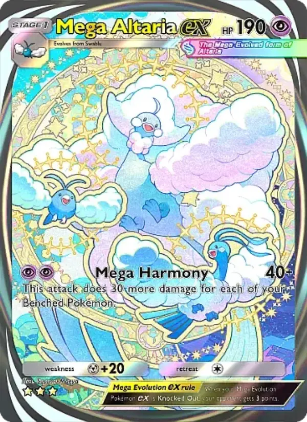 Mega Altaria ex – Pokémon Pocket Karte aus Mega Rising