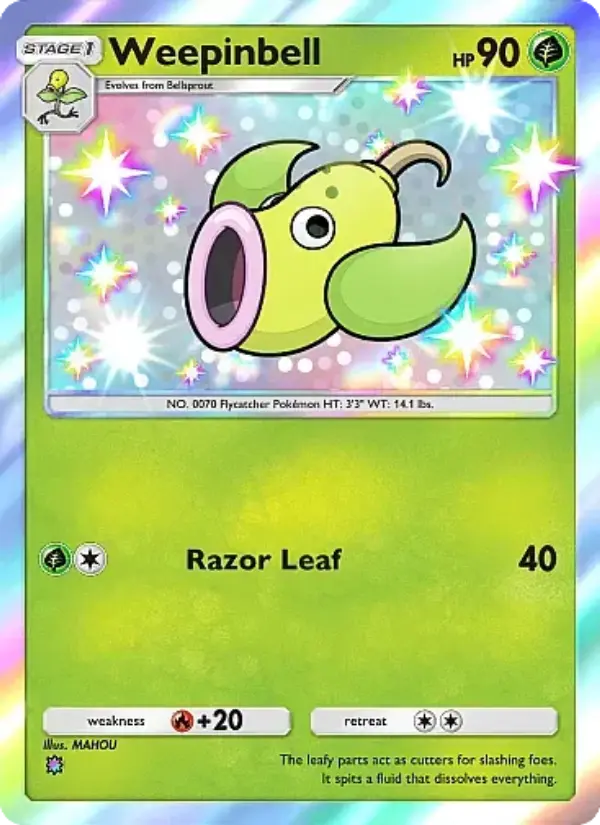 Weepinbell – Pokémon Pocket Karte aus Mega Rising