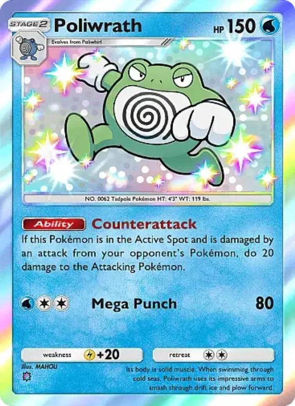 Poliwrath – Pokémon Pocket Karte aus Mega Rising
