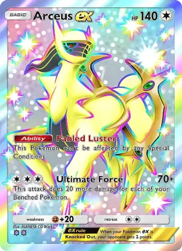 Arceus ex – Pokémon Pocket Karte aus Mega Rising