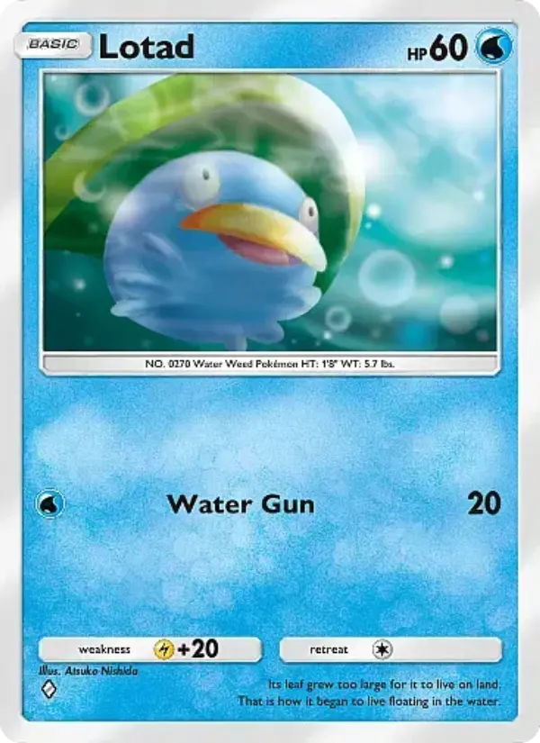 Lotad – Pokémon Pocket Karte aus Mega Rising