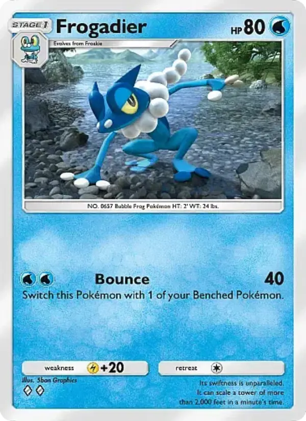 Frogadier – Pokémon Pocket Karte aus Mega Rising