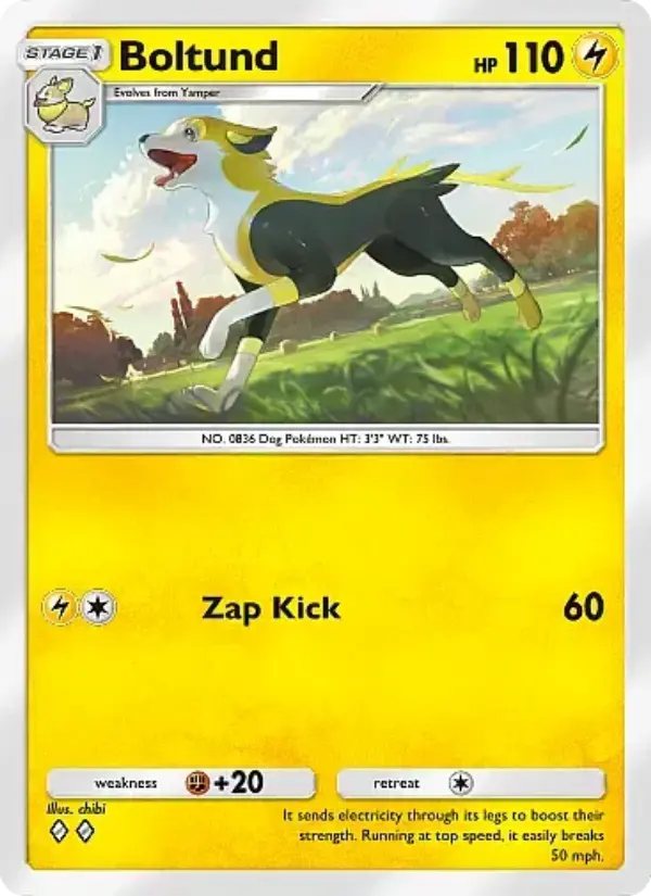 Boltund – Pokémon Pocket Karte aus Mega Rising