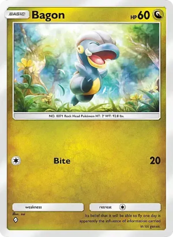 Bagon – Pokémon Pocket Karte aus Fantastical Parade