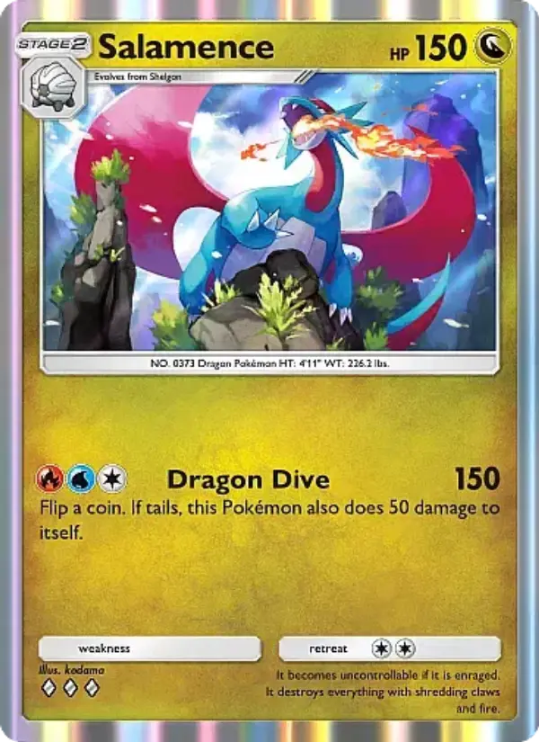 Salamence – Pokémon Pocket Karte aus Fantastical Parade