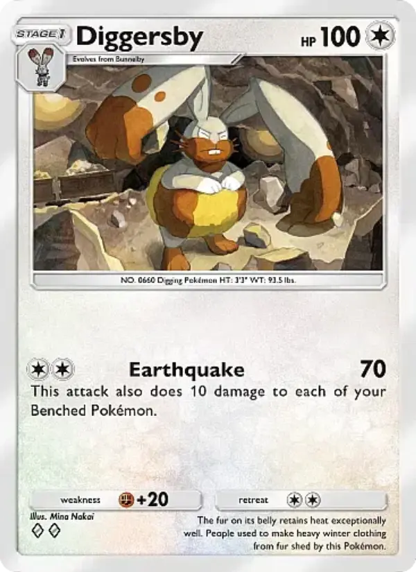 Diggersby – Pokémon Pocket Karte aus Fantastical Parade
