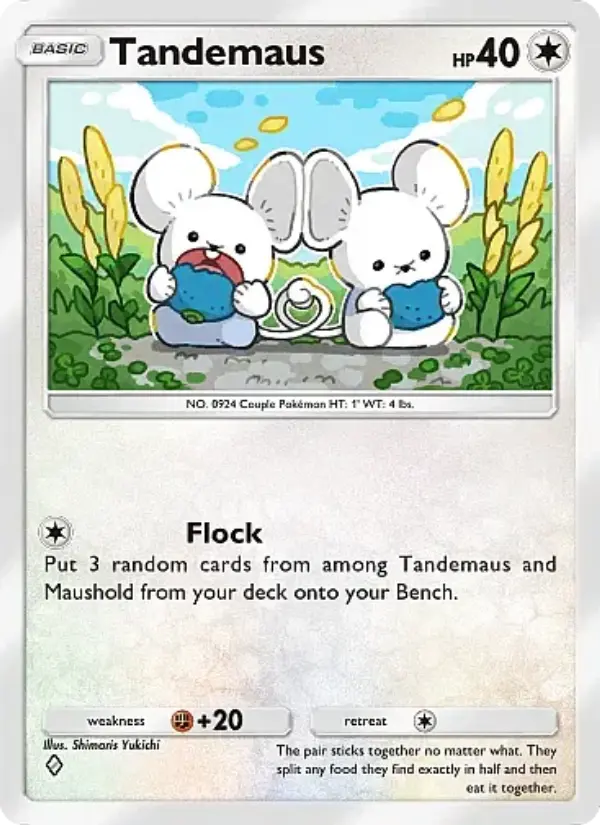Tandemaus – Pokémon Pocket Karte aus Fantastical Parade