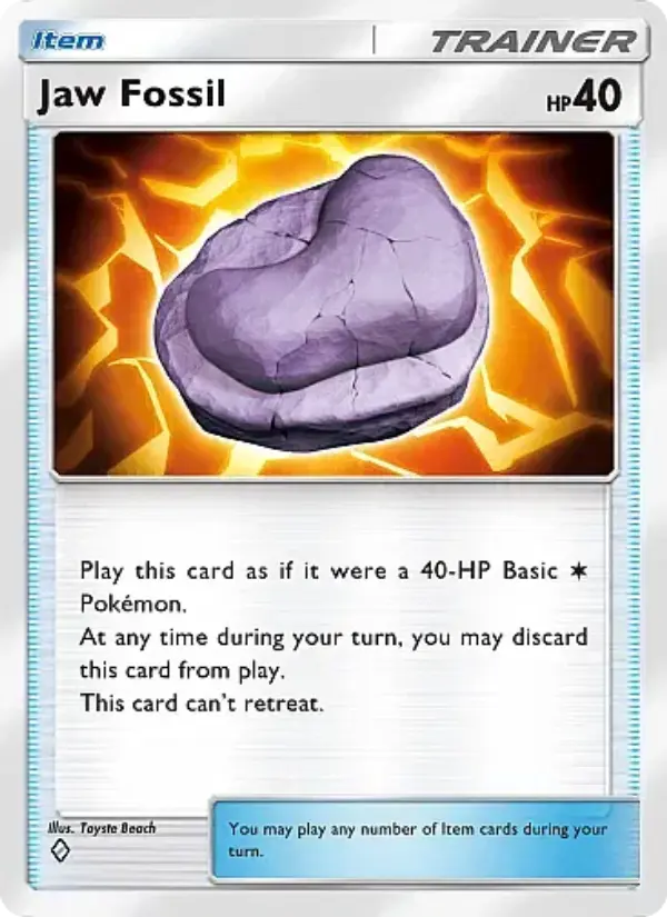 Jaw Fossil – Pokémon Pocket Karte aus Fantastical Parade