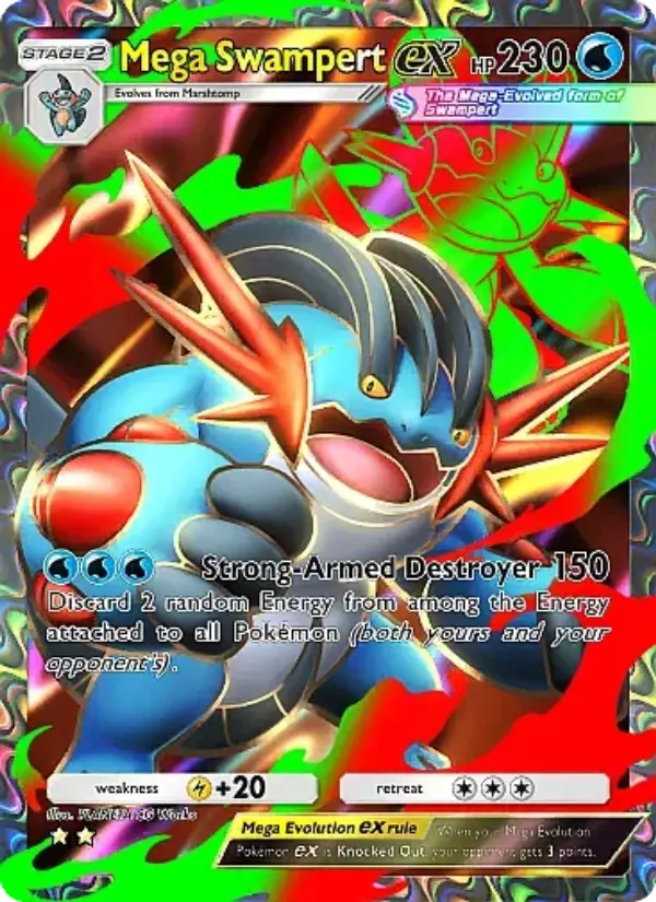 Mega Swampert ex – Pokémon Pocket Karte aus Fantastical Parade