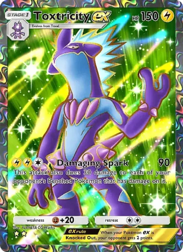 Toxtricity ex – Pokémon Pocket Karte aus Fantastical Parade